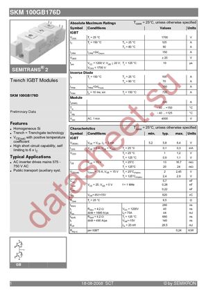 SKM 100 GB 176 D datasheet  